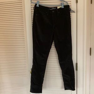High Rise Skinny Velvet Pant